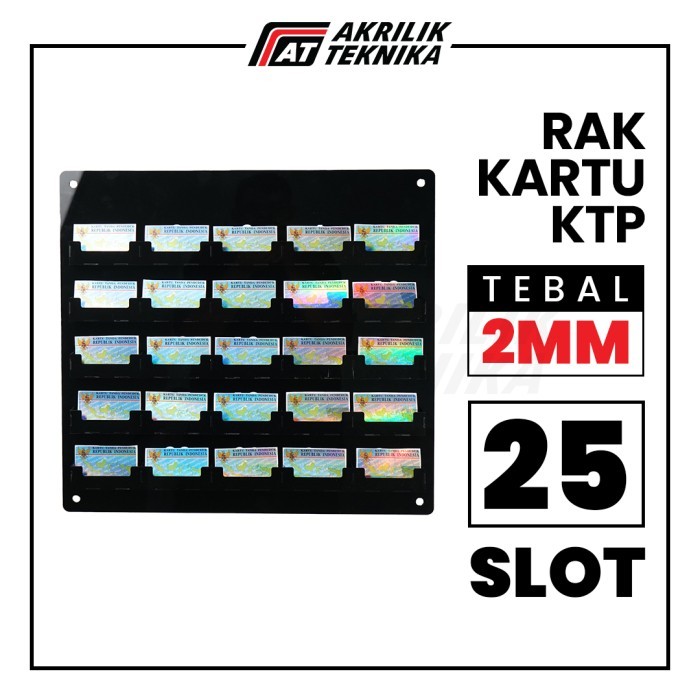 

Tempat Rak KTP / Holder Penyimpanan Kartu / Card Holder - 25 Slot