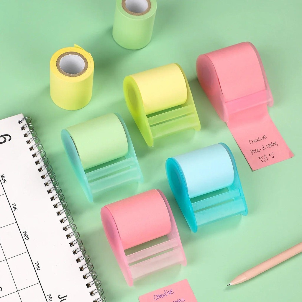 

1 Pc Creative Roller Sticky Notes Japanese Style Can Be Cut Journal Memo Sticker DIY Scrapbook Decoration Supplies Stationery
