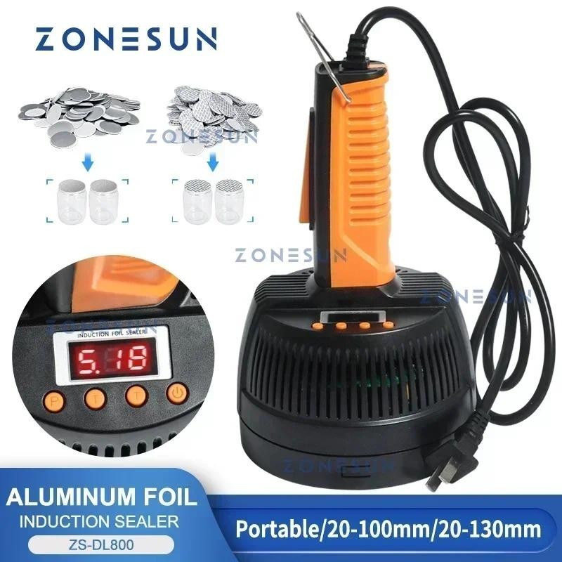 

SPECIAL PRICE ZONESUN Handheld Induction Sealer Portable Electromagnetic Bottle Sealing Machine Aluminum Foil Lid Plastic Vial ZS-DL800