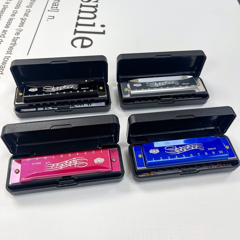 Harmonika Chromatic 10 Hole Harmonika Kromatik Harmonica Dengan Kotak