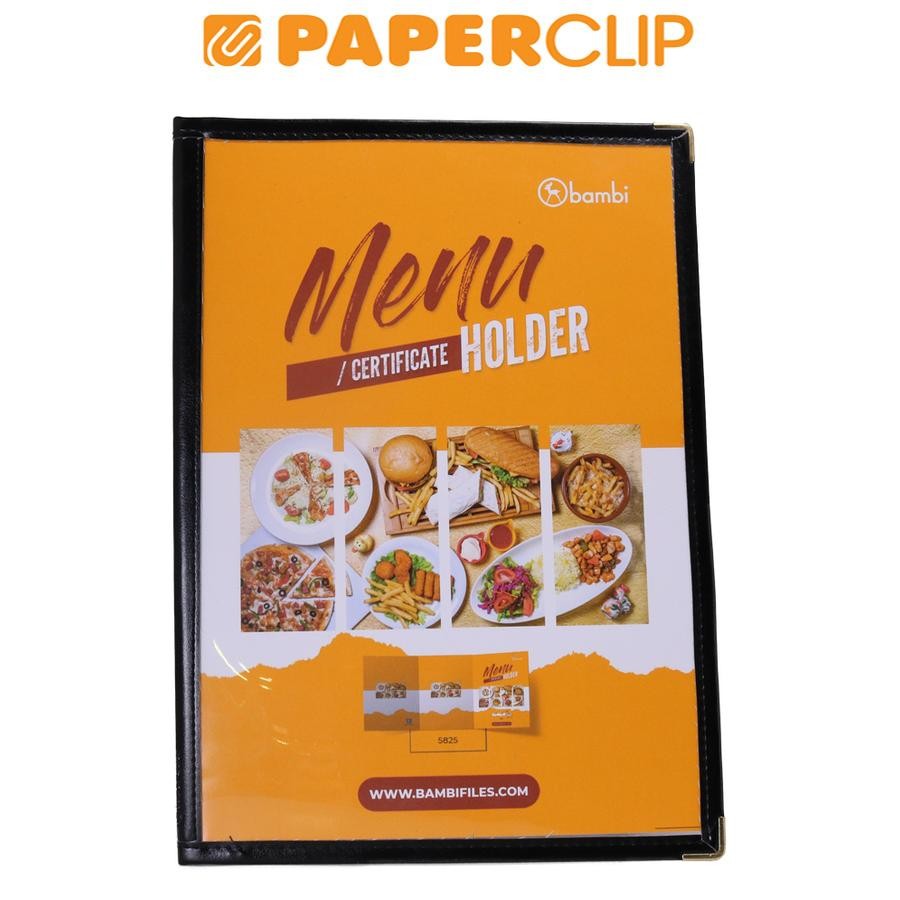 

DISPLAY BOOKS / CLEAR HOLDER BAMBI 5825 F4 MENU BLACK