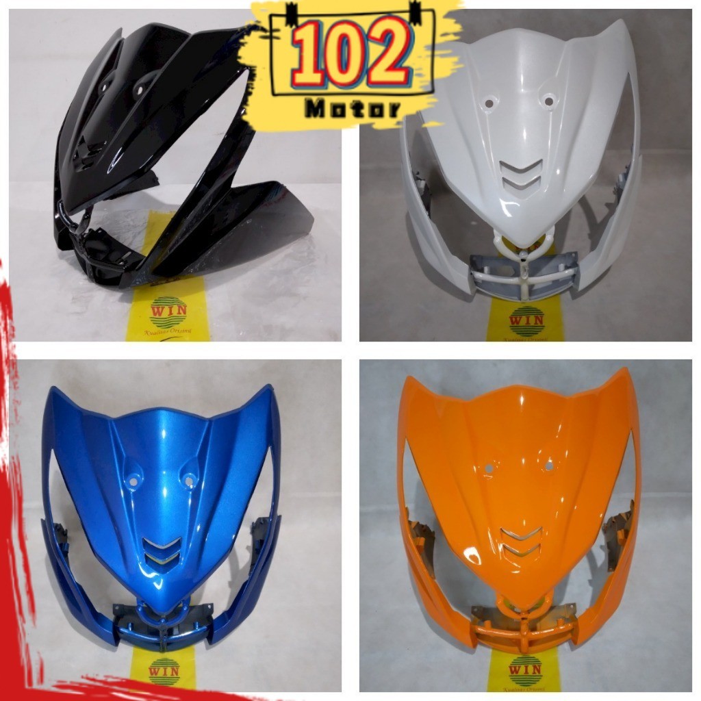 Tameng Depan Beat FI 2012 2013 2014 2015 | front panel WIN | dasi motor honda injeksi original hitam