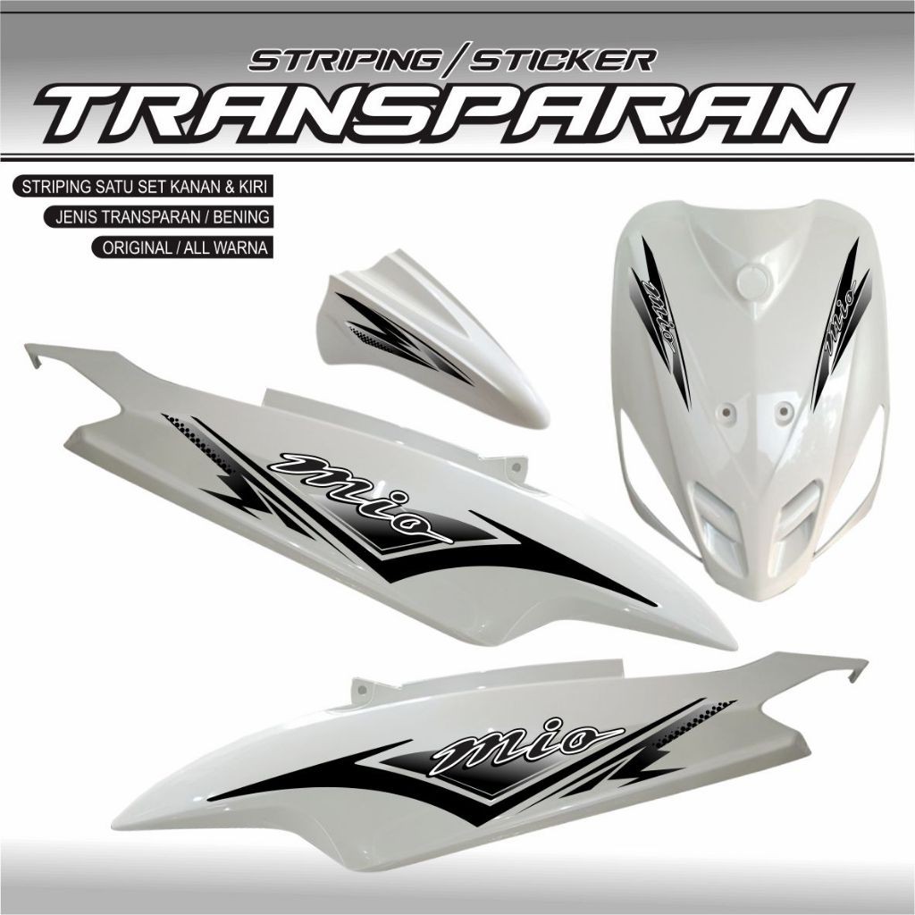 STIKER KEREN Striping Variasi Motor Mio Sporty Mio Smile Motif 19 thailand vietnam transparan