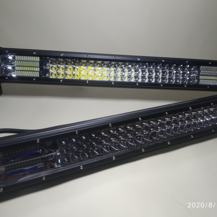 LAMPU SOROT LED LIGHT BAR 60 CM PUTIH KUNING DAN 5 MODE COMBO - PJ 60 CM