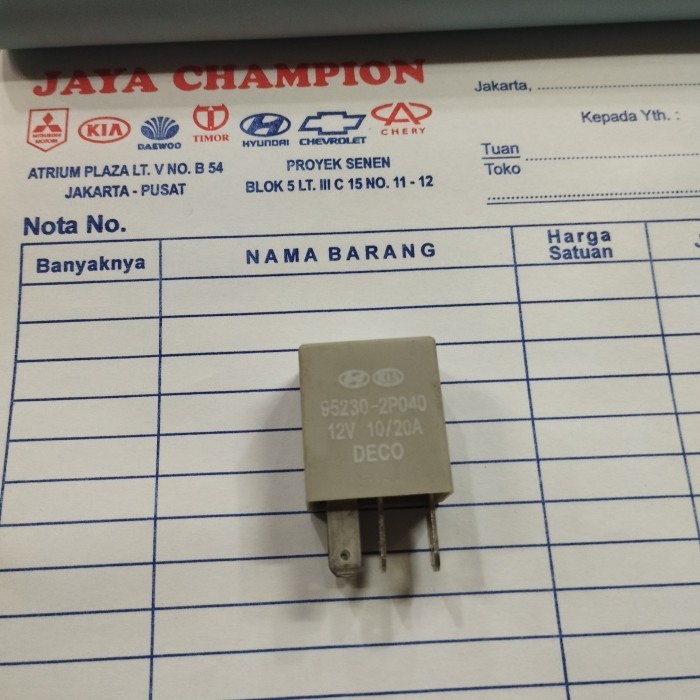 COD--Part Relay kaki 5 KIA HYUNDAI 95230-2P040