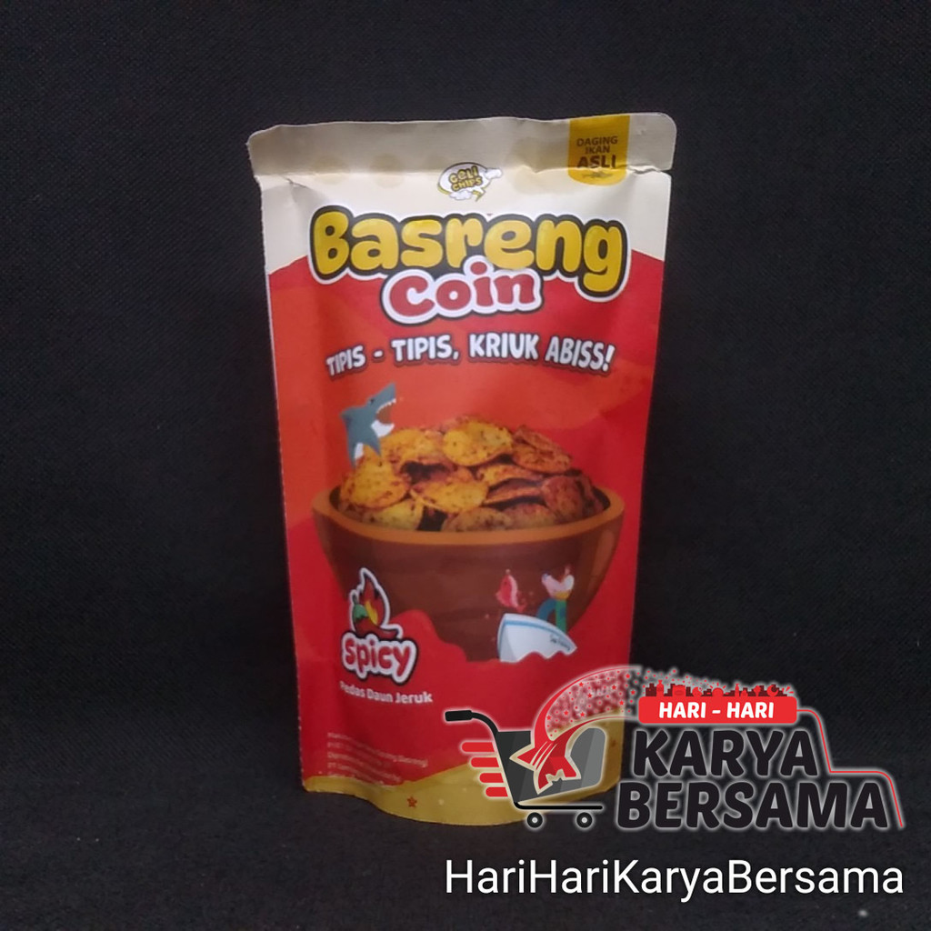 

MAKANAN RINGAN GELI CHIPS BASRENG KOIN PEDAS DAUN JERUK POUCH 65GR