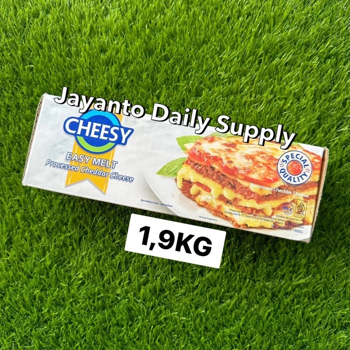 

CHEESY EASY MELT 2KG / MUDAH LUMER & LELEH / KEJU CHEDDAR OLAHAN