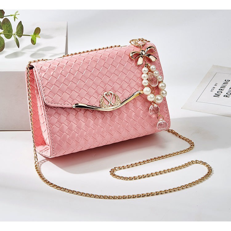 Tas Pesta Jelly Gantungan Mutiara - Tas Wanita Import - Tas Pesta Cantik Elegan PX 323