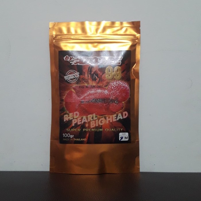 pelet ikan louhan 99 by dome original made thailand 100gr