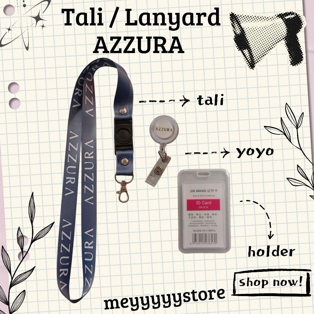 

Lanyard AZZURA Abu abu / Tali ID CARD AZZURA READY [STOCK MELIMPAH] Termurahhh Harga Grosir!