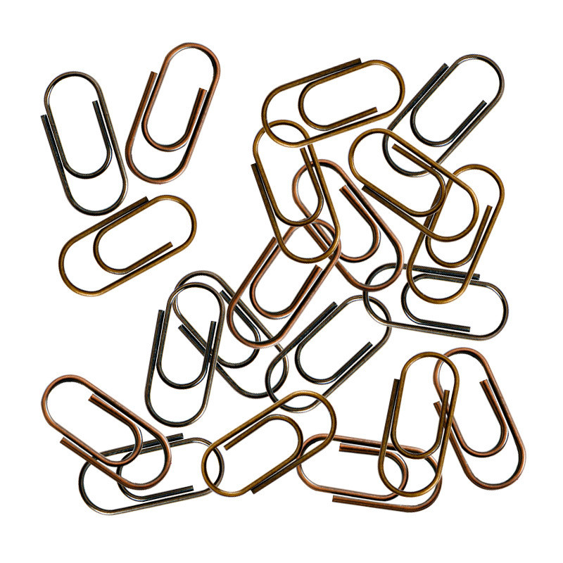 

New 200pcs/Set Of 16mm Paper Clips Metal Paper Clips Notes Classified Clips Children'S Student Stationery School Office Supplies