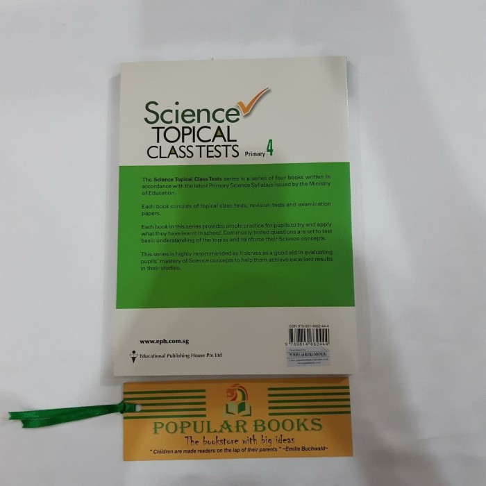 

ScienceTopical Class Tests Primary 4