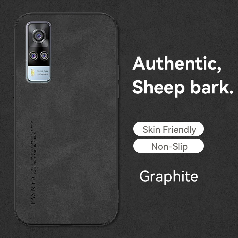 Phone Cover vivo vivo Y51 Sheep Grain Leather Anti Drop Case Casing