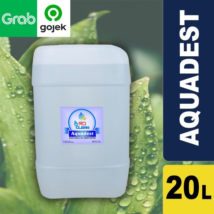 Aquadest Aquades Distilled Water RD Clean / Air suling 20 liter