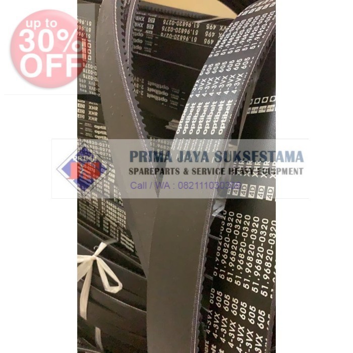 BELT MAN truck 51.96820-0275 / 51968200275 / 2-3VX1257 / 2-3VX495 TOP GRADE