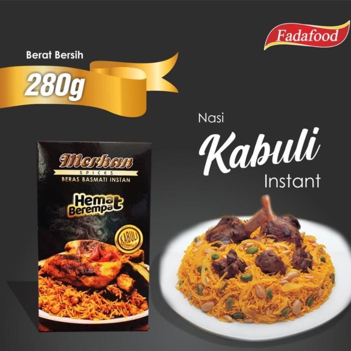 

[[PROMO]]New Merhan Hemat - Nasi Kabuli ( Beras Basmati & Bumbu ) food instan Makanan Rice Kebuli