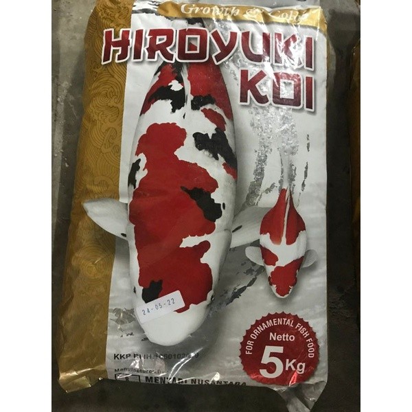 GROSIR TERMURAH HIROYUKI Pakan Ikan Koi Growth & Color 5kg pencerah warna | Makanan ikan premium | M
