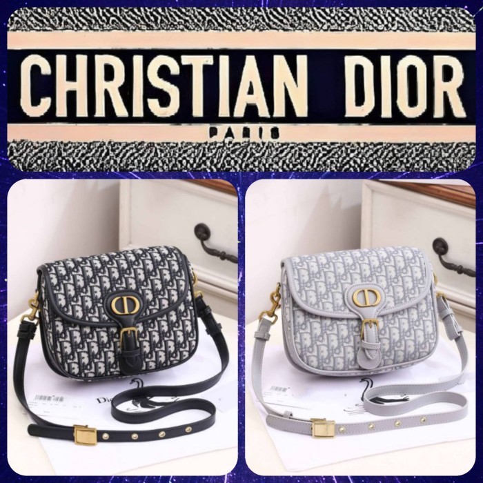 C D Oblique Bobby Medium Shoulder bag tas bahu selempang wanita premium 9626 to