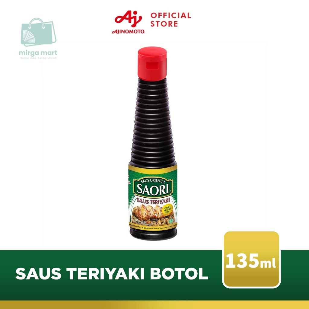 

Saori® Saus Teriyaki Oriental Halal 135 Ml