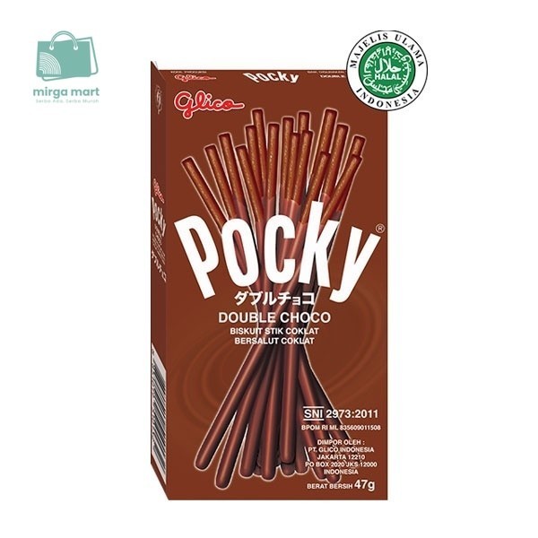 

GLICO POCKY DOUBLE CHOCO 47 GR mirga mart