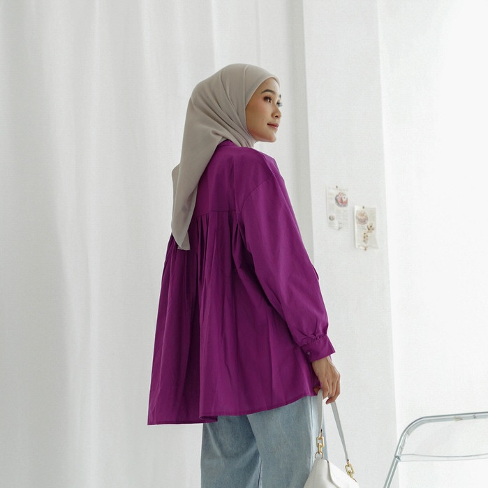 GROHO_SHOP.ID VELMO SHERIN SHIRT KATUN - ATASAN WANITA