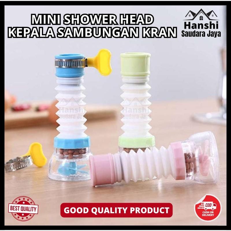 Sambungan Kran Air Cuci Piring Fleksibel Penyaring / Sambungan Keran Air / Mini Shower Head Karet Wa