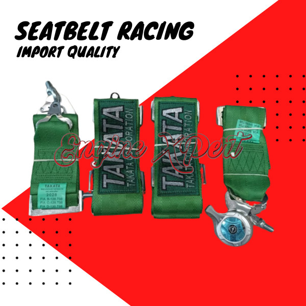 Seatbelt Racing Takata QR 3inch 4titik / Seatbelt Racing Mobil