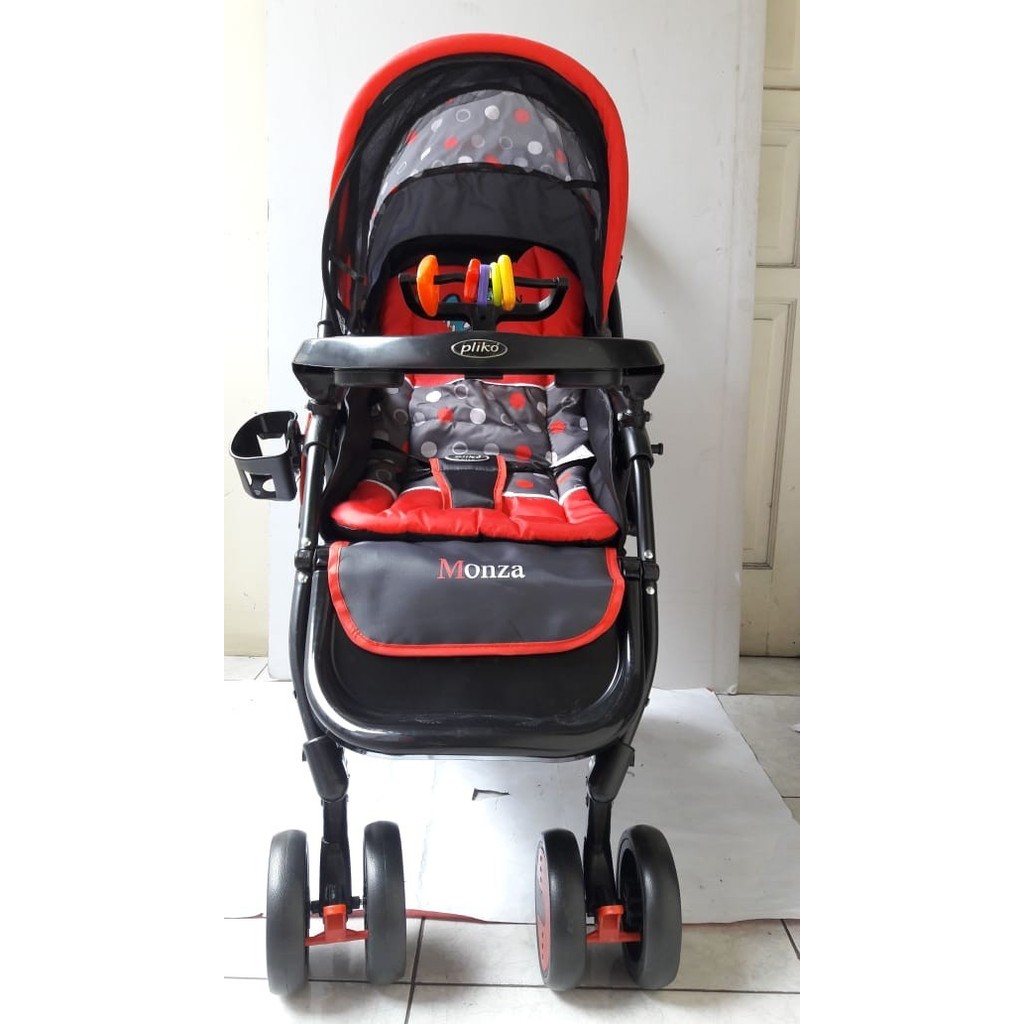 Stroller Pliko Monza PK 388 Kereta Bayi Murah 3 Posisi Depan Belakang