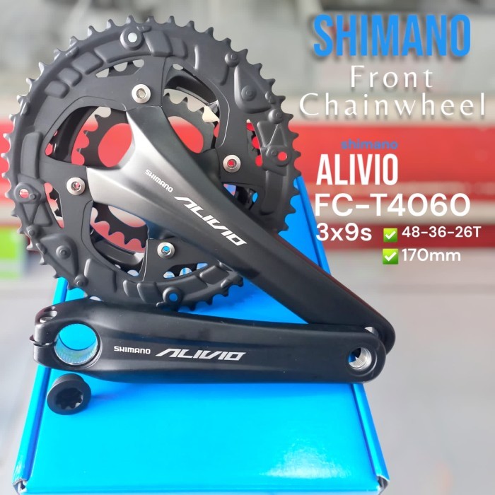 CRANKSET/CRANK/FC SHIMANO ALIVIO T4060 / T-4060 3 speed