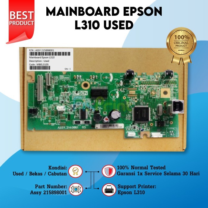 Board Printer Epson L310, Mainboard L310, Motherboard L310 Used - BEKAS