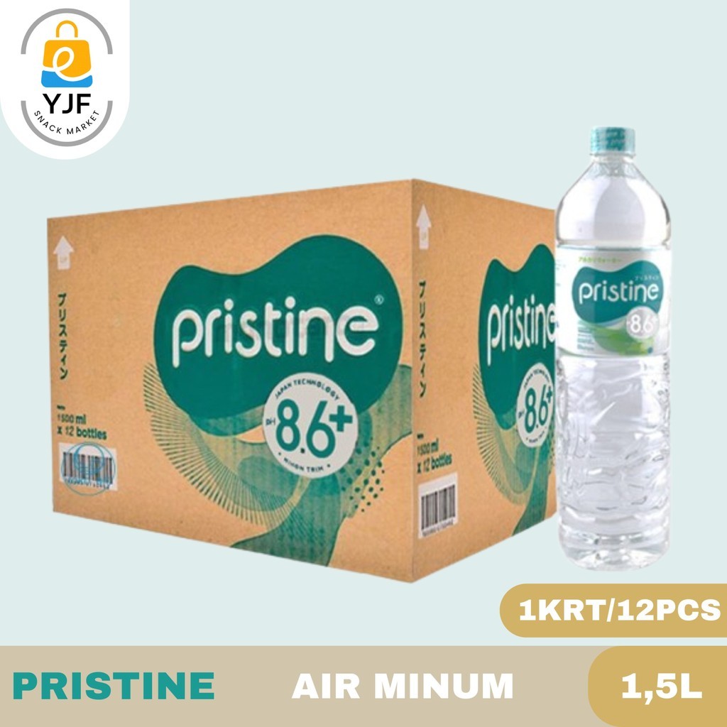 

Pristine Water / Air Mineral / Air Minum/ Ph 8+ / 1500ML 1CRT/12PCS
