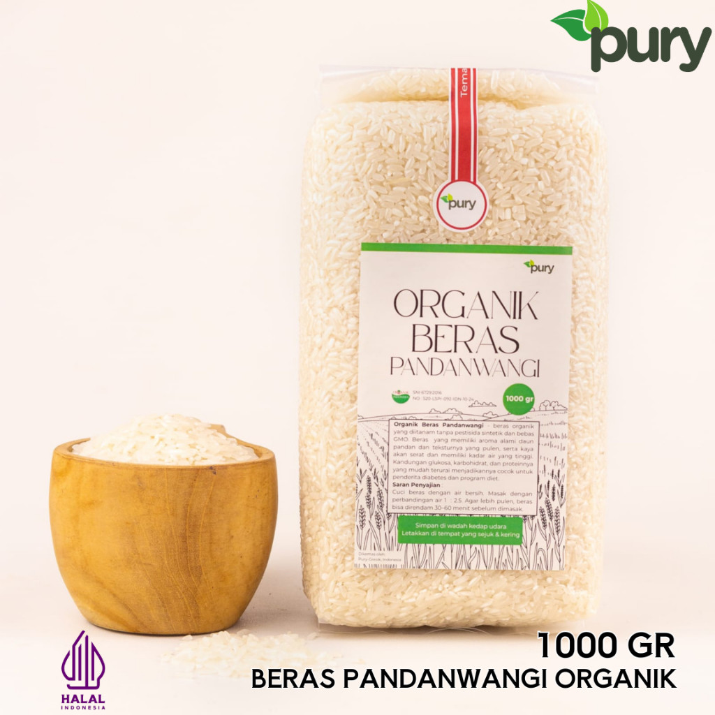 

Beras Pandan Wangi Organik 1 Kg Premium Pure/ Organik Beras Pandanwangi / beras organik pandanwangi Berat 1 Kg
