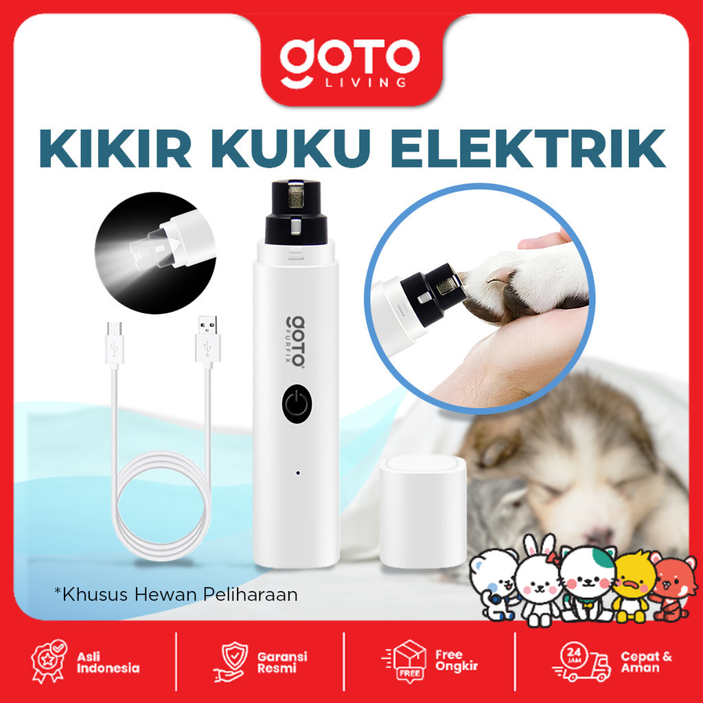 Goto Furfix Gunting Kuku Hewan Anjing Kucing Nail Clipper Elektrik