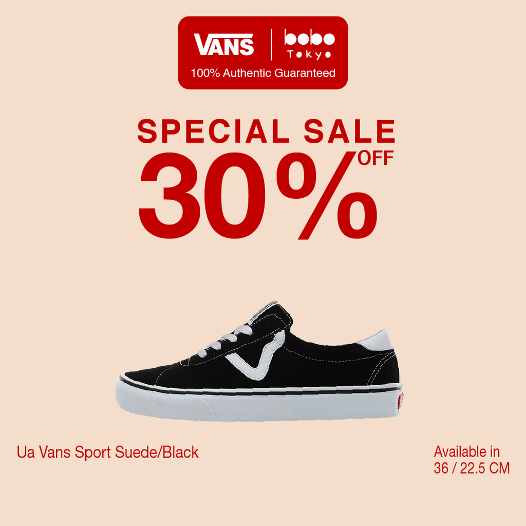 Sepatu VANS ORIGINAL - Ua Vans Sport Suede/Black