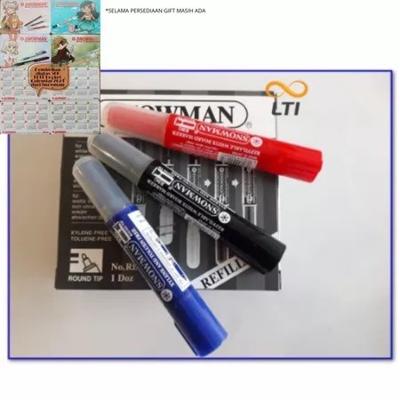 

Spidol Snowman Refillable Whiteboard Marker (RBG) - MURMER