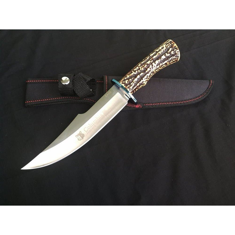 Hot Promo PISAU S4ANGKUR COLUMBIA SA56 BERBURU HUNTING STAINLESS TAJAM IMPORT Baru