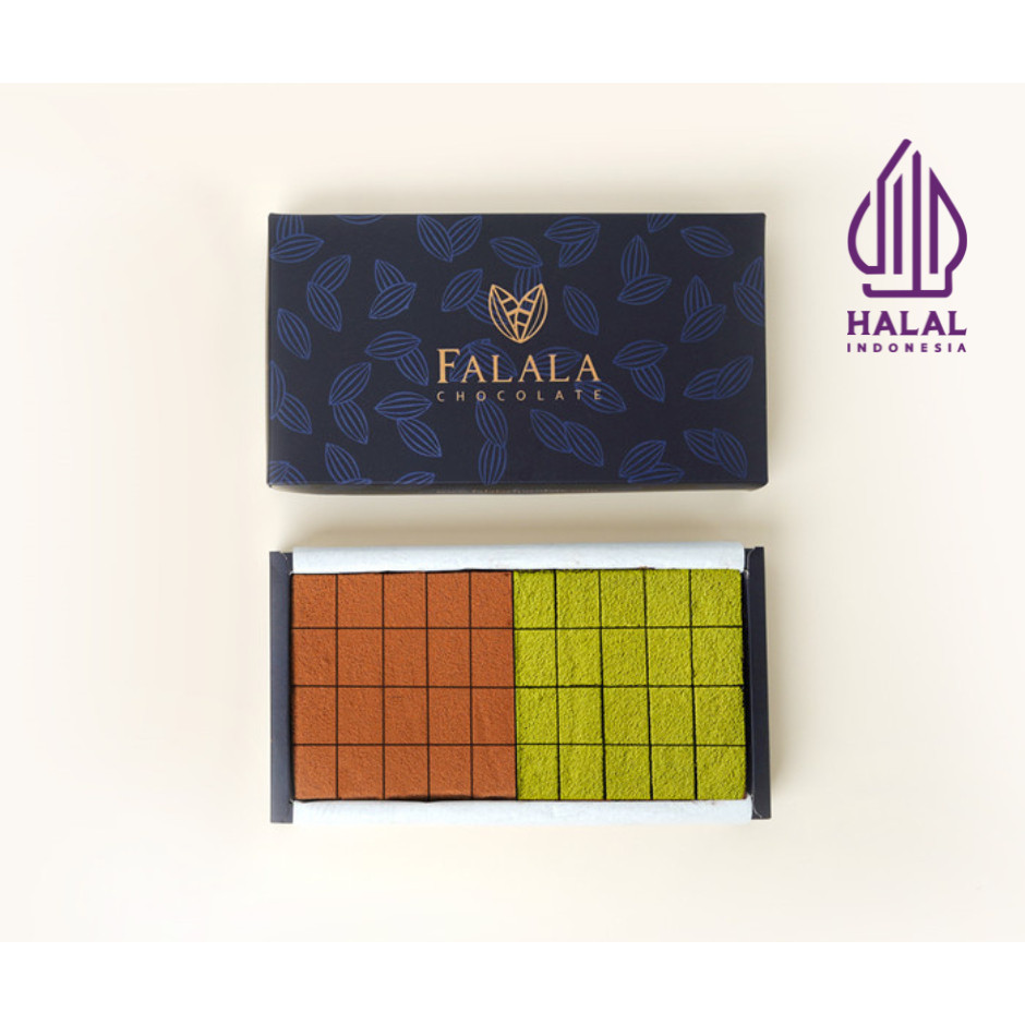 

Ekspedisi Paxel | Falala Hazelnut & Matcha (Mix) Chocolate | Japanese Nama Chocolate Premium Bali