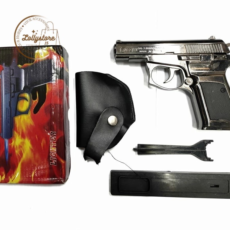 Korek Api Gas Model Pistol Makarov Full Besi