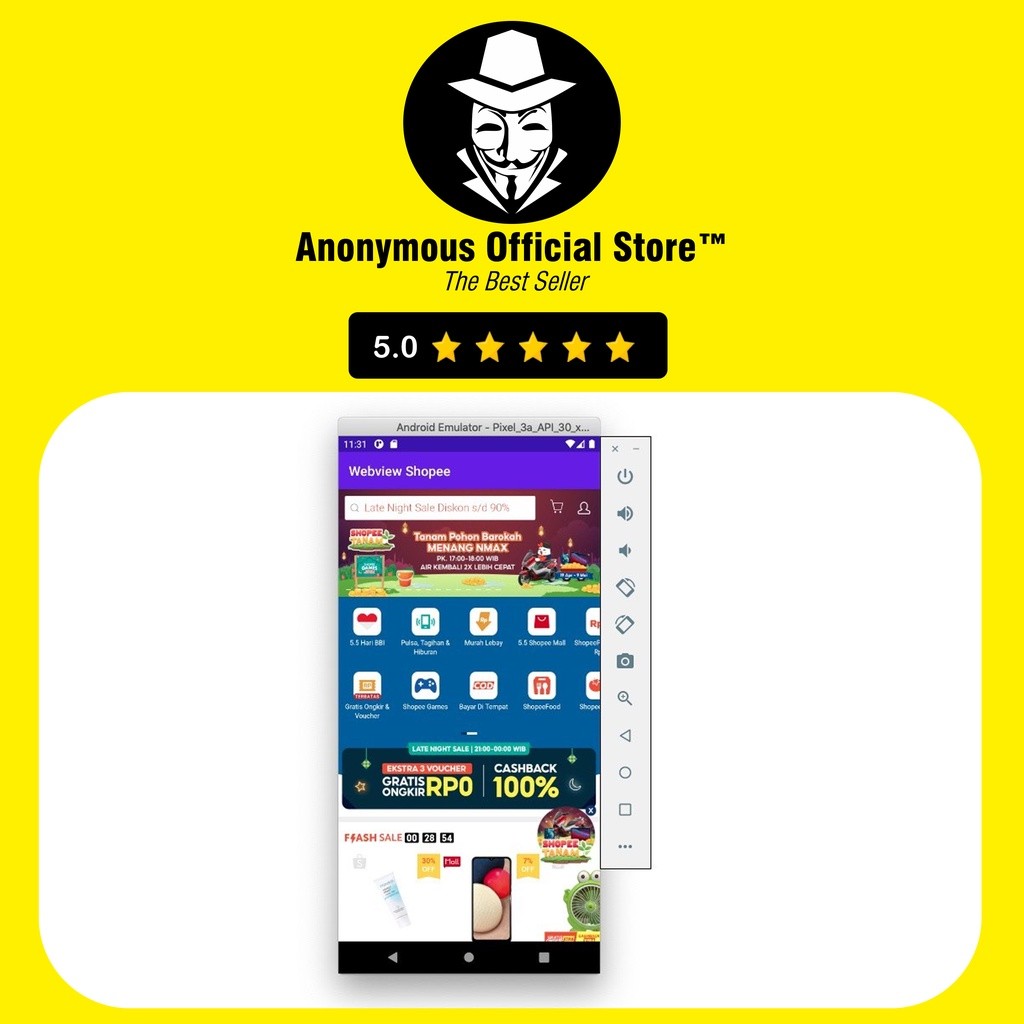 SOURCE CODE PROGRAM ANDROID STUDIO WEBVIEW WEB VIEW FREE BUILD APK + KONSULTASI SIAP PAKAI