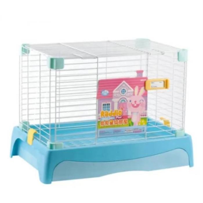 alice ae116 raddio rabbit cage kandang kelinci marmut - Biru