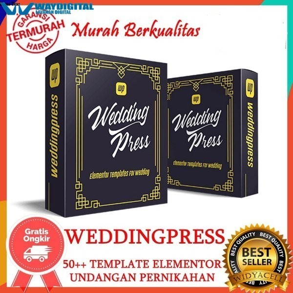 WeddingPress Template Wordpress WP Elementor Plugin Undangan Limited