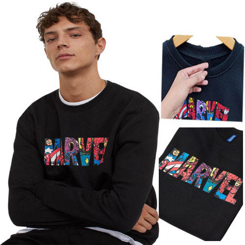 FAGRES_SHOP Crewneck Marvel Original USA / Sweater Hoodie Marvel Avengers Marvel Studios Bisa pria w