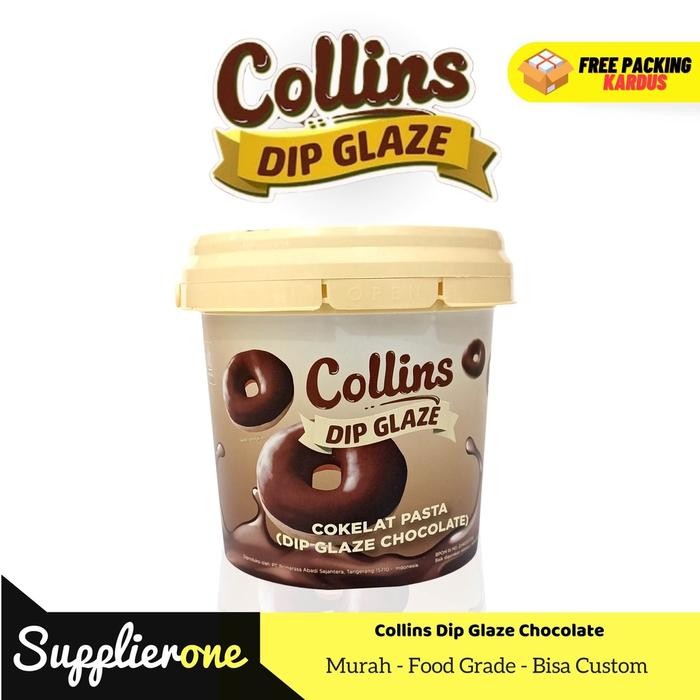 

76_cm Collins Dip Glaze 1 kg / Toping Donat Collins / Selai Donat / Collins Selai Donat - Collins Coklat
