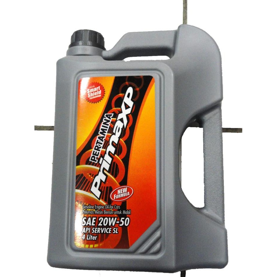 STOK BARU MESRAN Prima XP 20W-50 API SL Oli Pelumas Mesin Mobil 4L 20w50 Galon