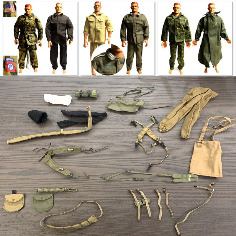 1/6 Scale Soldier Camo Desert Uniforms accessories Set for US Germany WWII Military 12'' The Ultimat