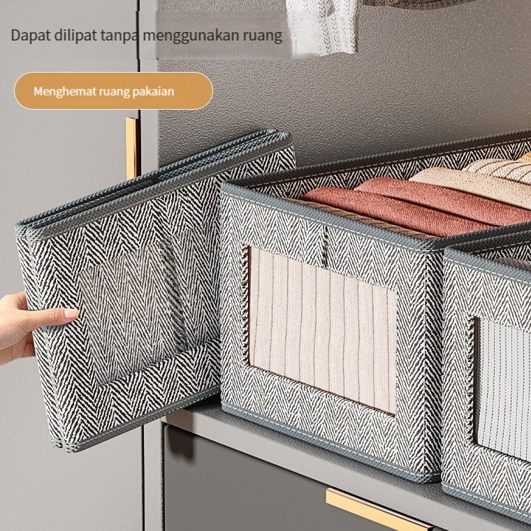 Storage Box Besar Organizer Pakaian – Kotak Baju Bayi Celana Dalam