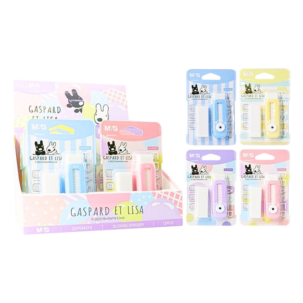 

Penghapus Pensil Eraser Gaspard Et Lisa M&G QXPQ4274 Sliding Eraser With Refill