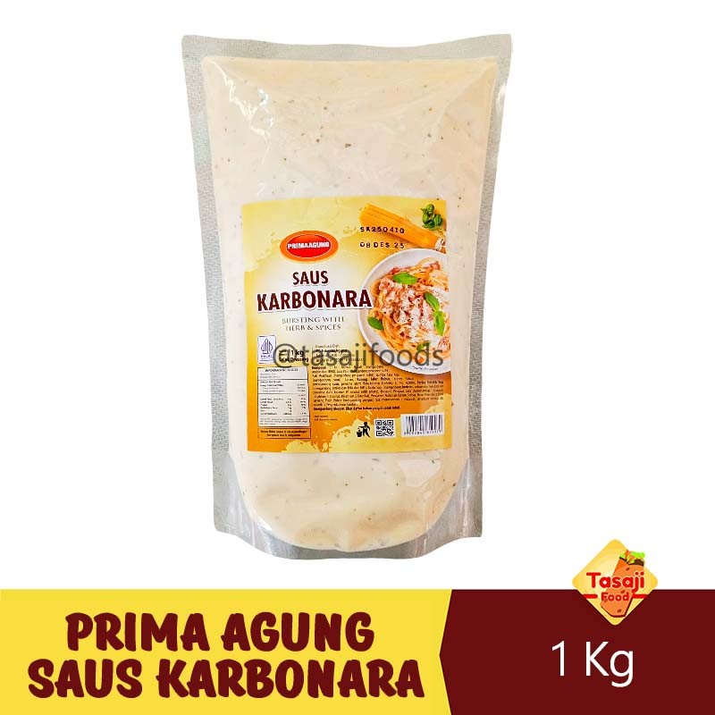 

Prima Agung Saus Karbonara 1 Kg With Herb & Spicies Tazaj Shop