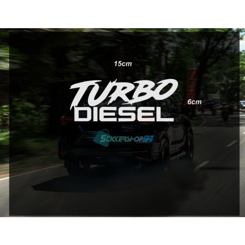 stiker mobil cutting turbo diesel