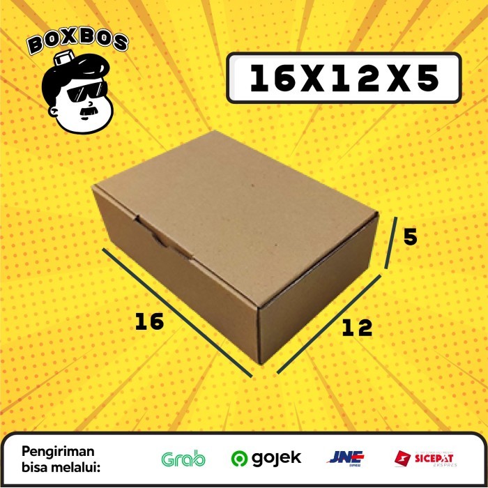 

16x12x5 CM Pizza KARDUS Corrugated Packaging Box packing Diecut